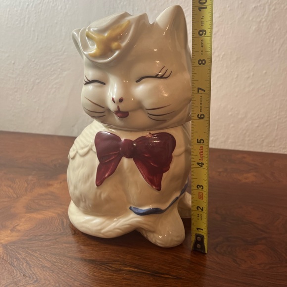 Shawnee Pottery Puss ‘n Boots Vintage 1940’s Cat Cookie Jar - Picture 6 of 9